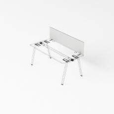 Strike Экран настольный фронтальный меламиновый 1600х18х400 UDSMFS160 крепеж алюминий Strike